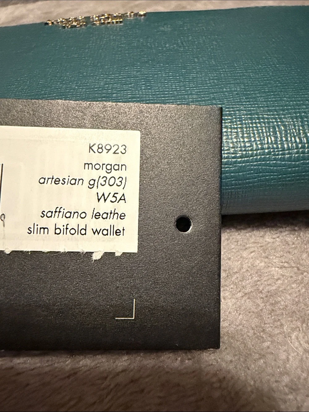 Kate Spade saffiano leather slim Bifold Wallet Morgan